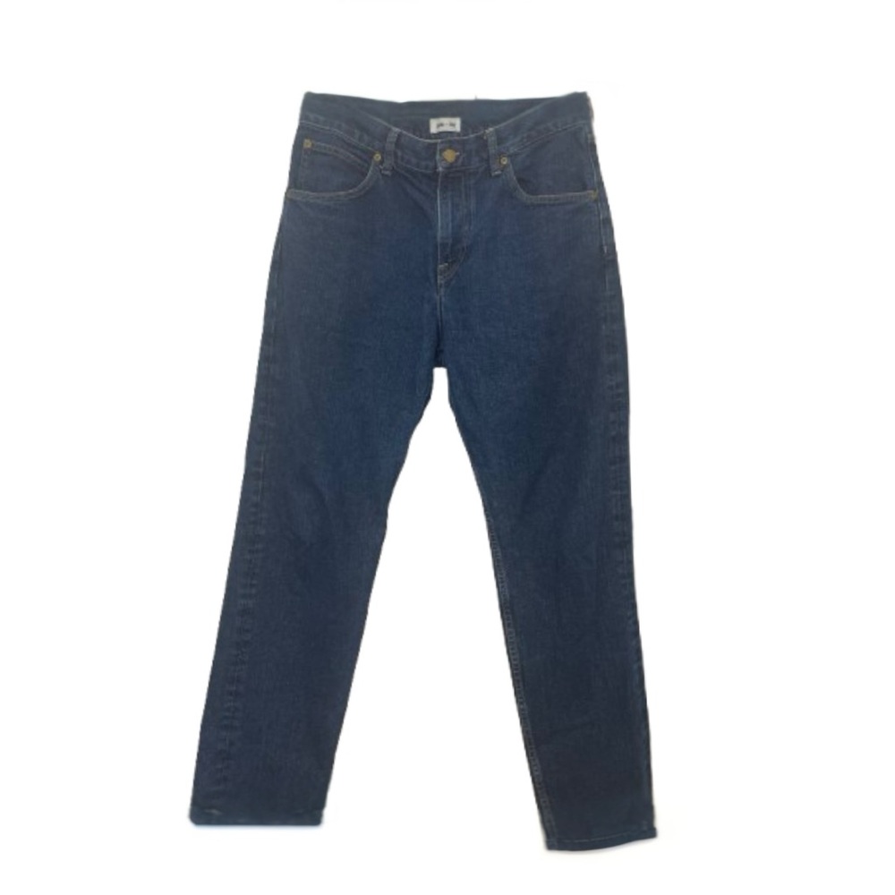Lee X H&M Men's Dark Blue Straight Jeans Size: 32/32